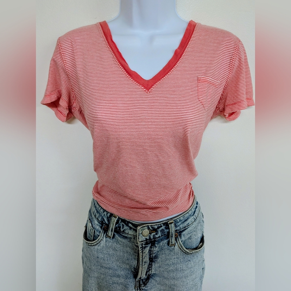 Vintage GAP Striped V-Neck Soft Tee